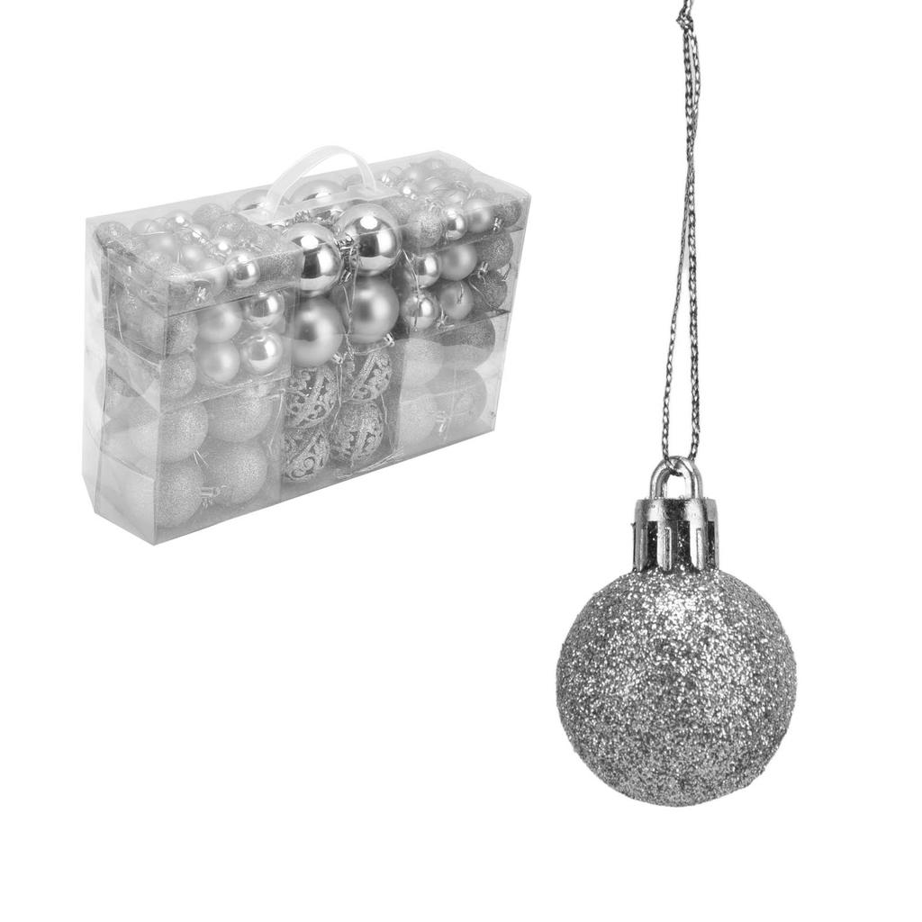 100pcs Christmas Ball Ornaments Shatterproof Hanging Balls for Christmas Tree Party