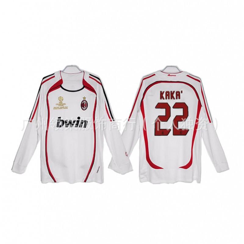 AC Milan Retro Jersey 0607 Season Kaka Maldini Ronaldinho Pirlo Collectibles Football