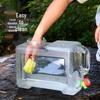 Outdoor Transparent Water Bucket with Faucet