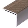 L shaped Stair Edge Protection Profile 15 pcs Aluminum 90 cm Brown