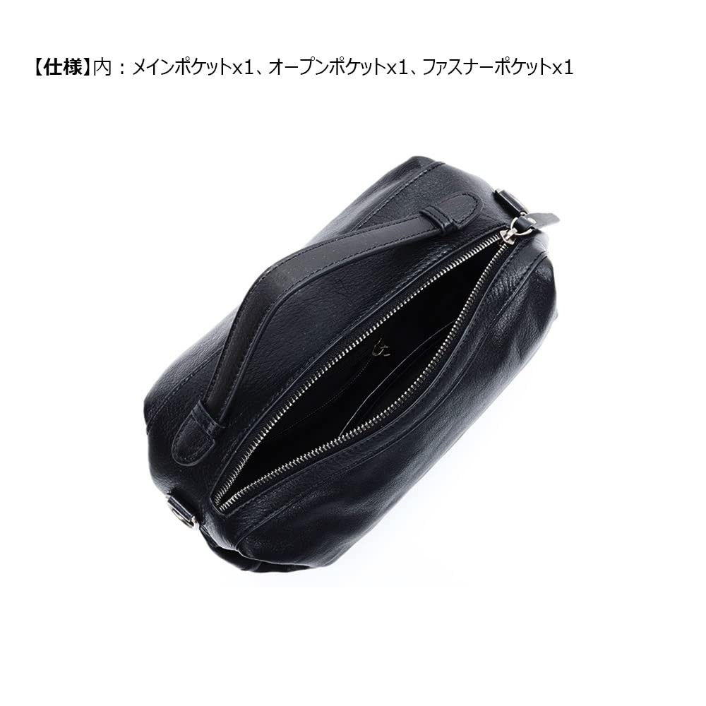 Tanned Natural Cowhide Leather Second Bag for Men Crossbody Chest Shoulder Bag with Shoulder Strap Genuine Leather Suitable for Formal and Ceremonial