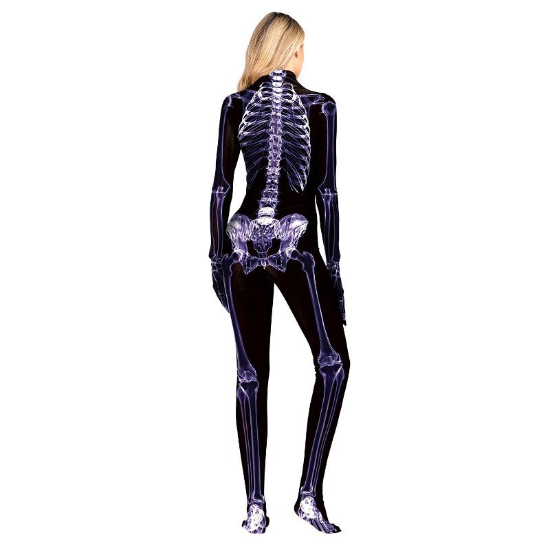 Scary Horror Halloween Skeleton Cosplay Costume For Adult Zombie Day of the Dead Carnival Party Fancy Dress