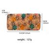 Bohemian Wood Grain Multifunctional Clutch with Multi-Card Slots - Artistic Ladies' PU Wallet and Small Bag