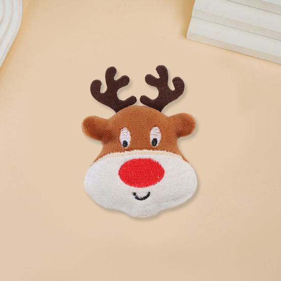 Toy Elk Xmas Santa Claus Design med kattemynte, bitebestandige tenner som sliper myk