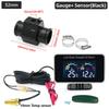 12V/24V Car Digital Water Temperature Gauge Water Temp VOLT Volmeter Joint Sensor Adapter 26-40MM(Optional) For Auto Trucks