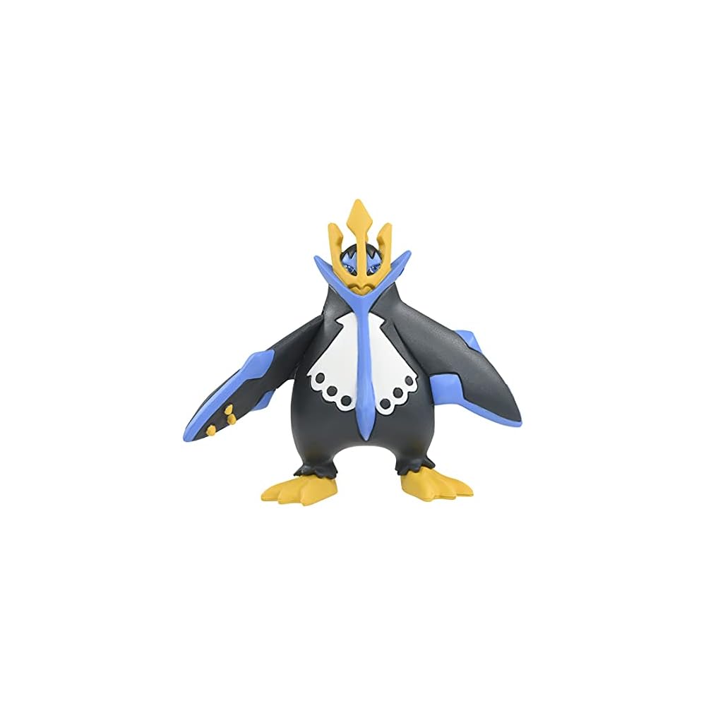 Takara Tomy Pokemon Moncolle MS-57 Empoleon Figure Toy for Ages 4 and Up, Safety Certified