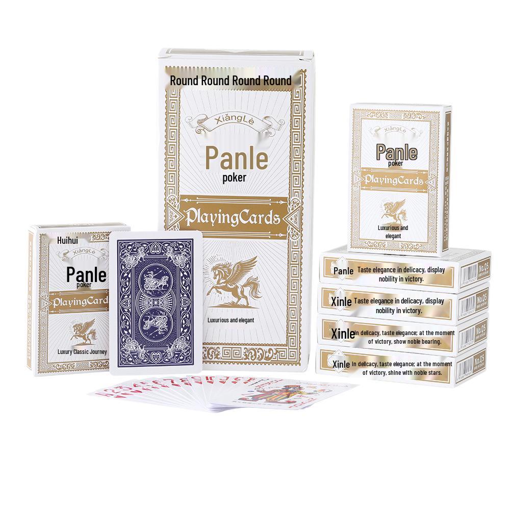 Xiang Yue High-End Poker Cards - Durable, Thickened Paper, Pack of 10 for Entertainment Clubs