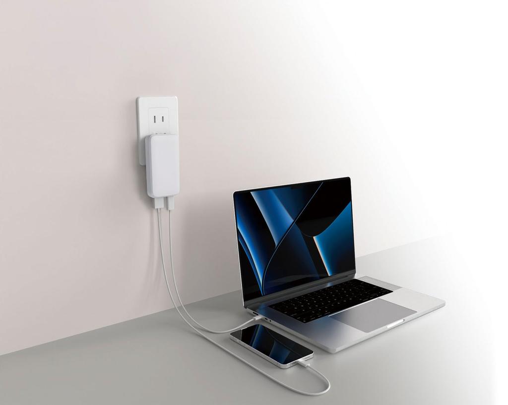 Flat USB Adapter PD60W White UC-26B(W)