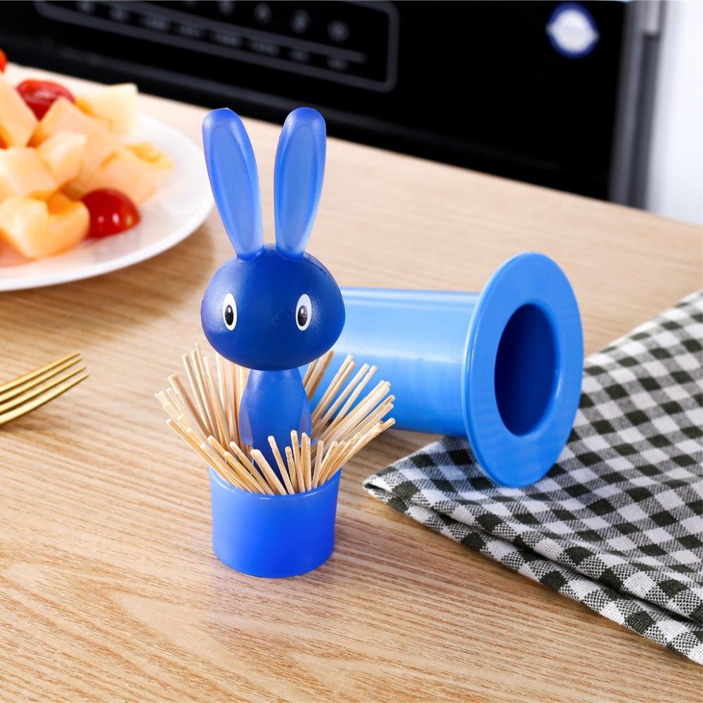 Dustproof Rabbit Toothpick Holder Cartoon Toothpick Organizer Toothpick Container Dining Table