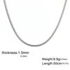 Ultra Fine Snake Chain 0.9 1.2 1.5 2mm DIY Jewelry Making Supplies Versatile Clavicle Necklace Pure Metal Link Chain
