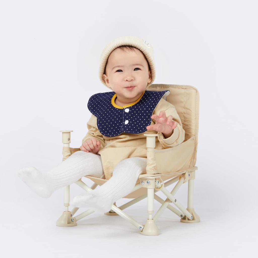 Baby Cute and for for Boys and Girls Jio.Jio Bibs, 360° Waterproof, 5-Piece Set, 100% Cotton, Soft, Petal-Shaped, Feeding, (A)