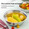 CHAHUA Deluxe Stainless Steel Thickened Round Basin 4-Piece Set