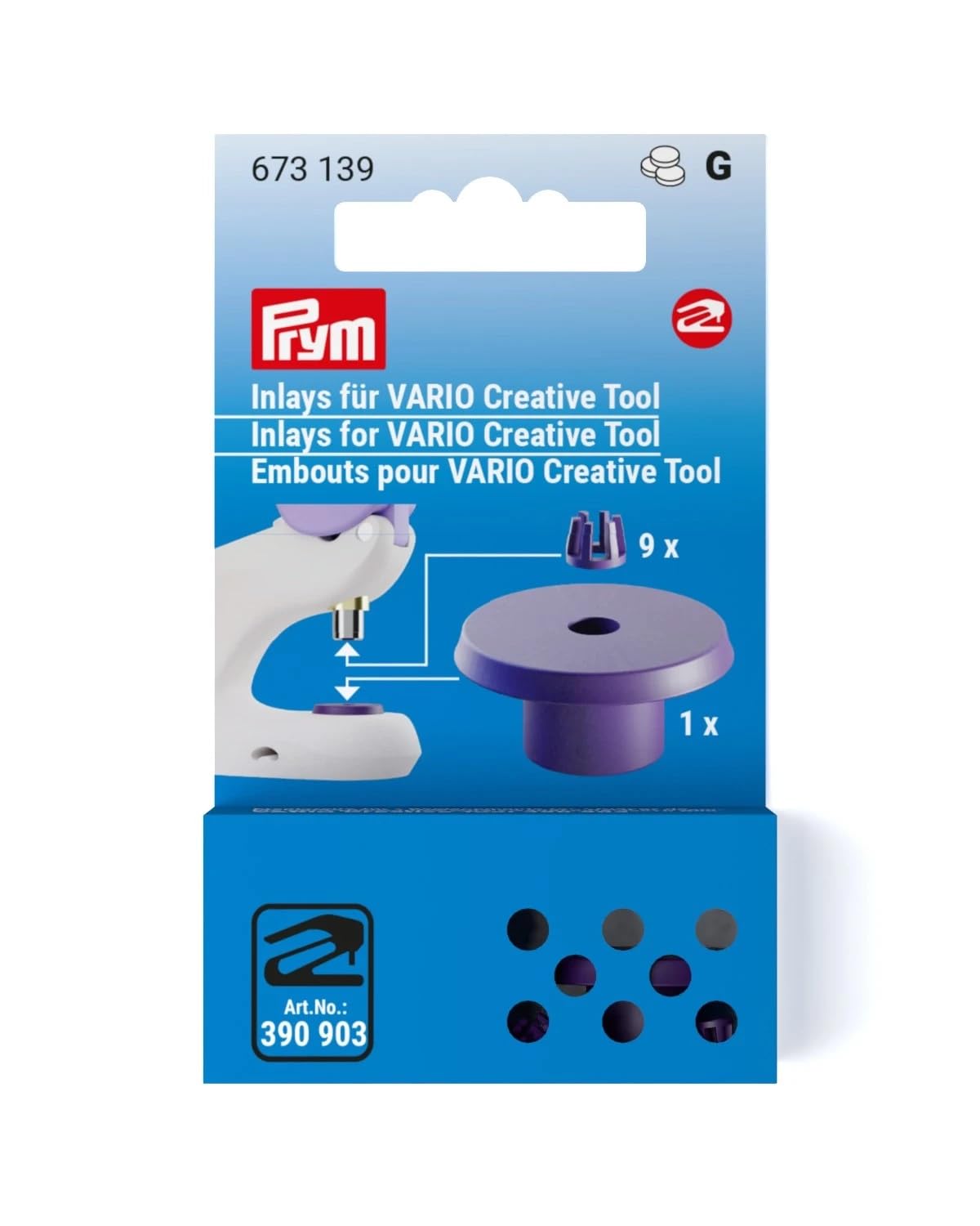 

Prym Home Hand VARIO with Dedicated Holder and Base Set Press, Compatible, (PRM673139)
