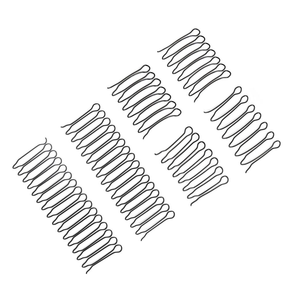 3 Set Twist Hair Clip Comb Fashionable Waterproof Elastic Anti Proof Metal Wire Hair Comb