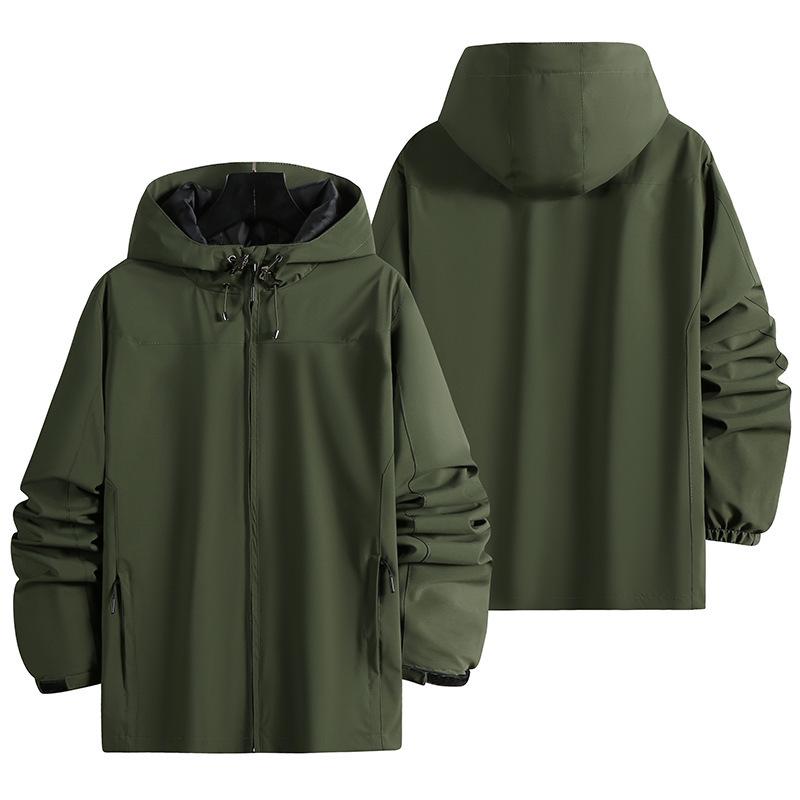 Men's Hooded Sports Jacket: Spring/Autumn Loose Fit, Outdoor Leisure, Windbreaker for Couples