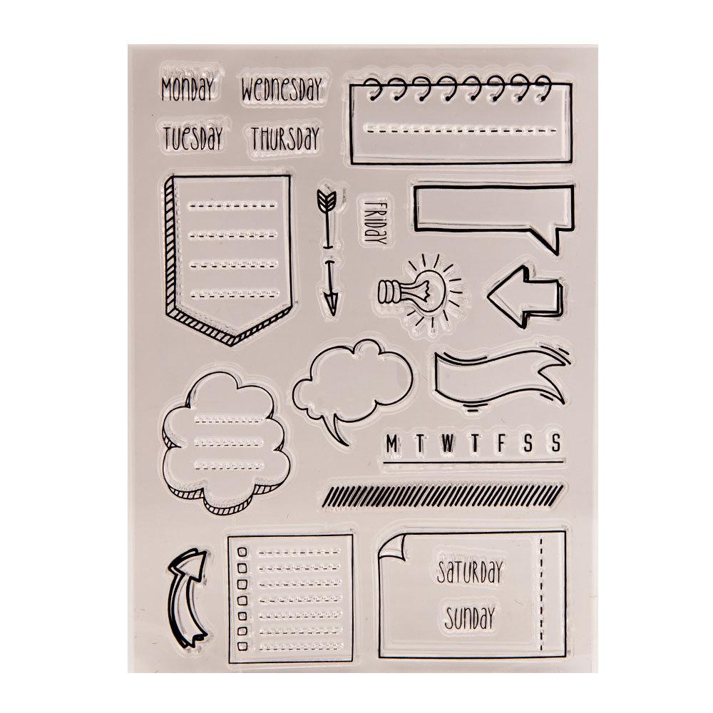 Clear Stamps for Card Making and Journaling, Birthday Retirements Phrase Silicone Rubber Stamps for Journals Album Scrapbooking