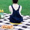 Foldable Travel Picnic Mat Thick Leather Strap Picnic Blanket Portable Moisture Proof Mat