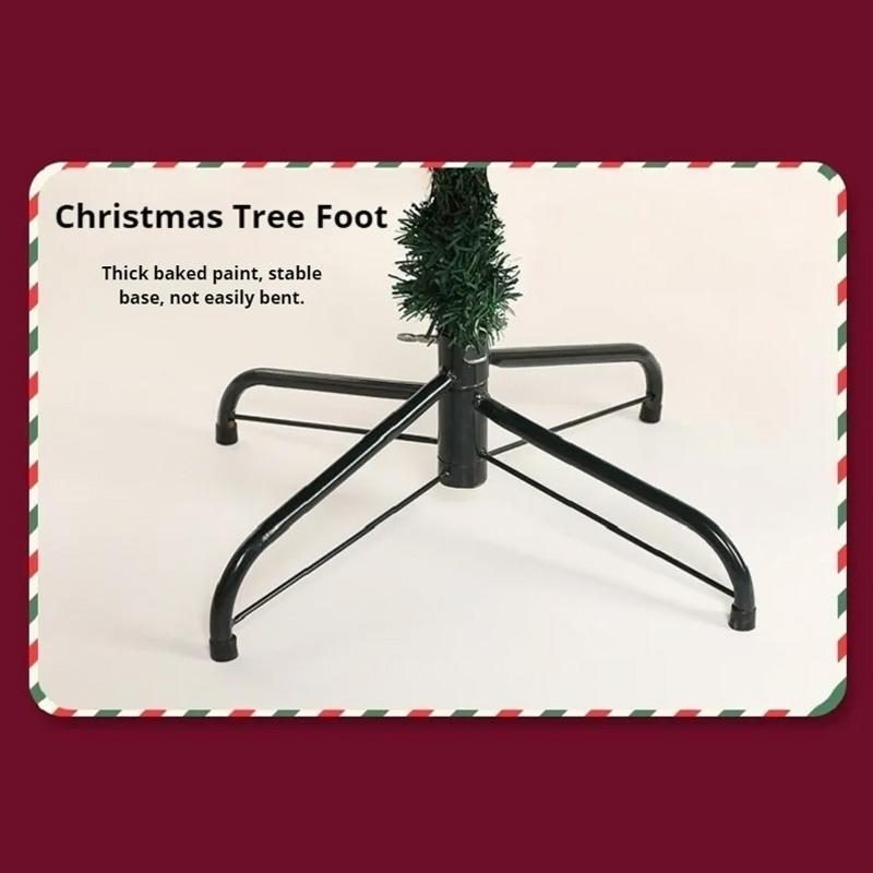 1pc Christmas Tree Large Christmas Ornaments High Quality Artificial Xmas Tree Indoor Outdoor Green With Metal Stand PVC