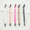 1pc Refreshed Version Beginners' Beauty Brush For Eye Makeup, Dual-Ended Eyelash Comb & Spiral Eyebrow Brush, Portable