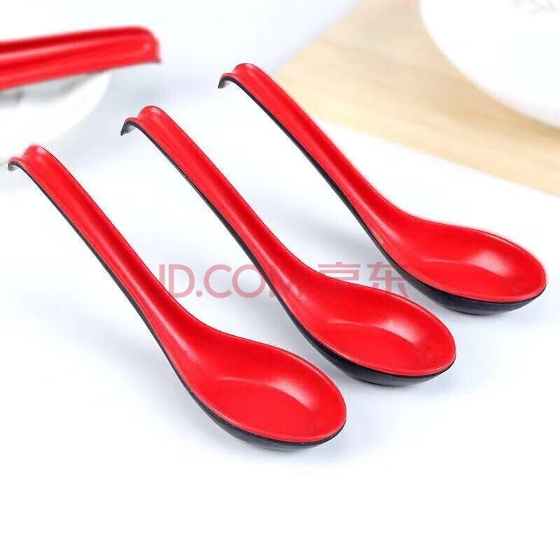 Melamine Imitation Ceramic Long Handle Soup Spoon with Hook