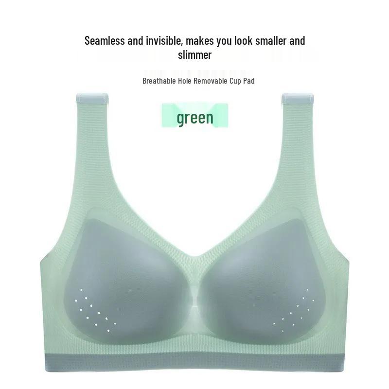 Seamless Plus Size Push-Up Bra: Thin, Breathable, Adjustable with Side Support for a Beautiful Back.