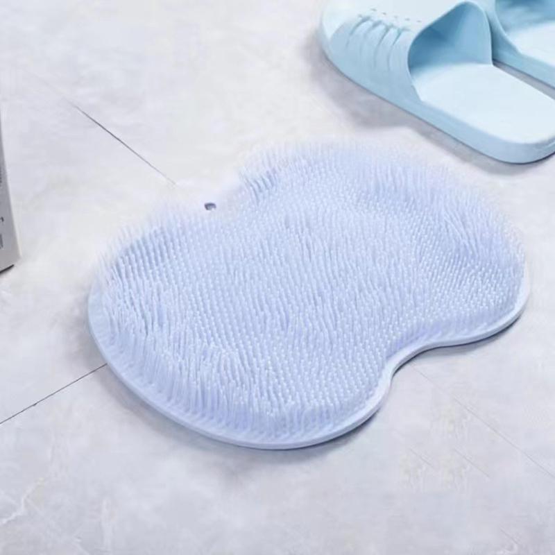 Foot Washing Brush Silicone Bath Foot Massage Pad Mat Shower Massage Bathroom Non-slip Bath Mat Anti Skid Pad for Foot Wash