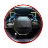 Blue ABS Steering Wheel Shift Paddle Extender (1 Pair) for Peugeot