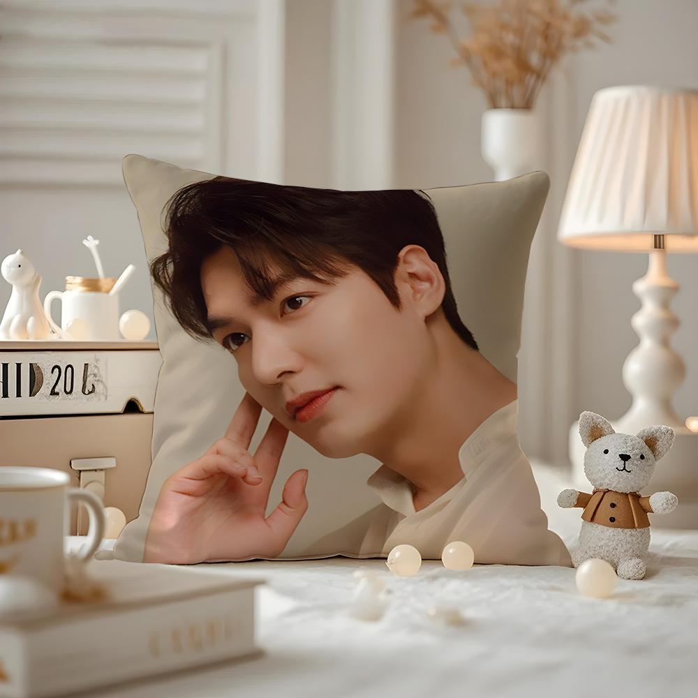 

korean LLee MMin HHo Cushion Cover Antidustmite Pillowcase Invisible zipper silky short plush Sofa cushion cover 30X30cm