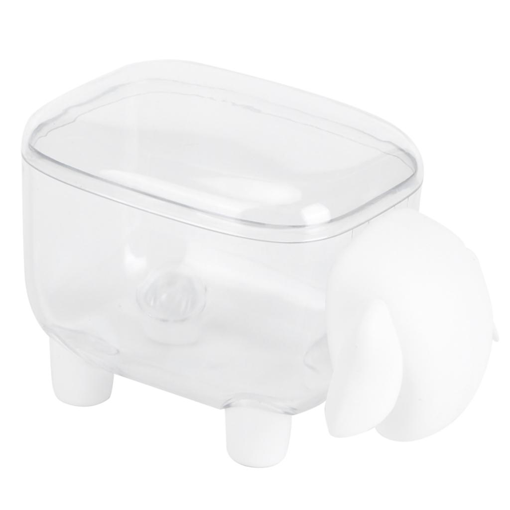 Cute Cartoon Stationery Cotton Swab Makeup Cotton Storage Box Holder (White Sheep)