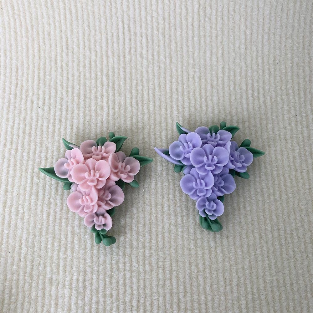 Butterfly Orchid Simulation Flower Silicone Candle Mold DIY Aromath Soap Paste Epoxy Resin Mould Rose Chocolate Cake Decor Mold