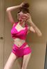 Bikini Triangle Stylish Top and Bottom Set for Hot Springs and Beaches Rose [ZIMUYLOP] Women's 2-Piece Set, Separates, Wire-Free, Ruffled, (JP,