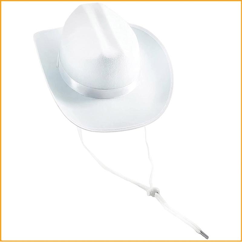 Kreativer Cosplay Cowboyhut Der West-Typ Hut mit großer Krempe Fahrradmaske Cowboy Jazz-Accessoires für erwachsene Männer und Frauen