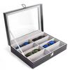 Leather Eyeglasses & Sunglasses Storage Box - 8-Grid Case with Free Shipping