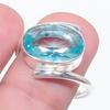 Natural Swiss Blue Topaz Gemstone 925 Sterling Silver Jewelry Ring Size 7 AR-16080