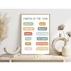 Children's Knowledge Education Posters Alphabet Multiplication Table Chart Prints Canvas Painting Wall Pictures Home Room Decor