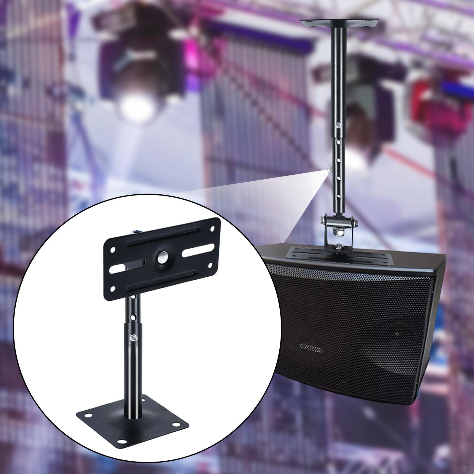 

Telescopic Speaker Wall Ceiling Mount Alloy Adjustable Practical Mounting Bracket Easy Installation