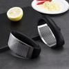 Stainless Steel Ring Garlic Press & Mincer – Home Essential Tool 