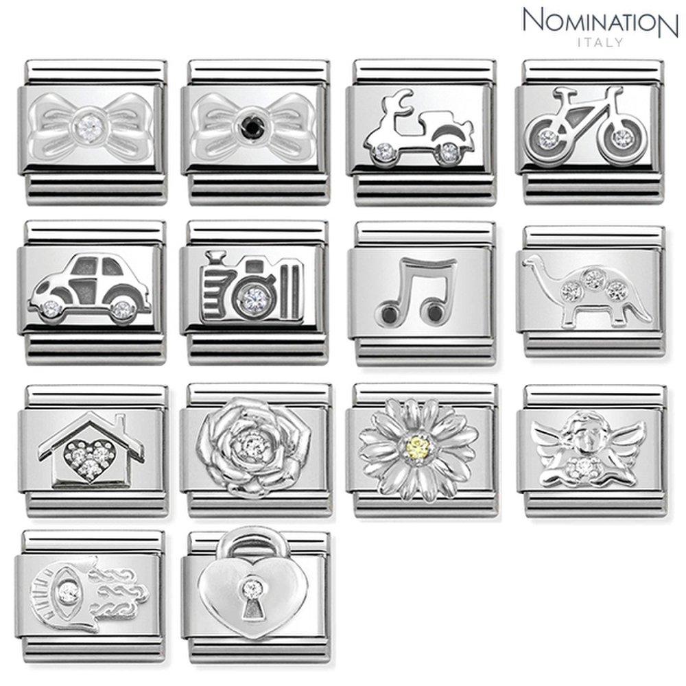 Composable Classic Symbool Kubiek Zilveren Schakel 330311 (Kies 1) Heren- en Dames Koppel Vriendschapsarmband Merk Cadeau