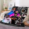Coperta Rapper Hip Hop Rod Wave Coperta in Flanella Morbida Calda Plaid Decorazione Camera da Letto Coperta per Pisolino Divano Letto Sedia per Ragazzi Ragazze