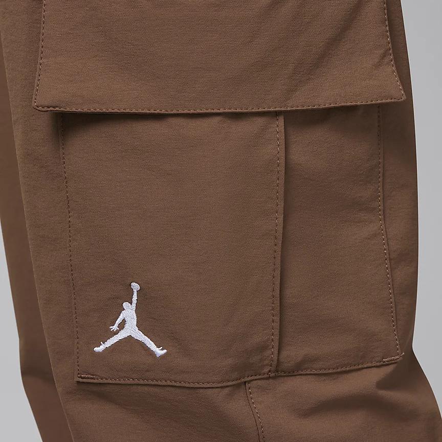 Nike Solid Color Simple Double Pocket Cargo Pants Kids bottoms Dark-Brown HQ7106-258