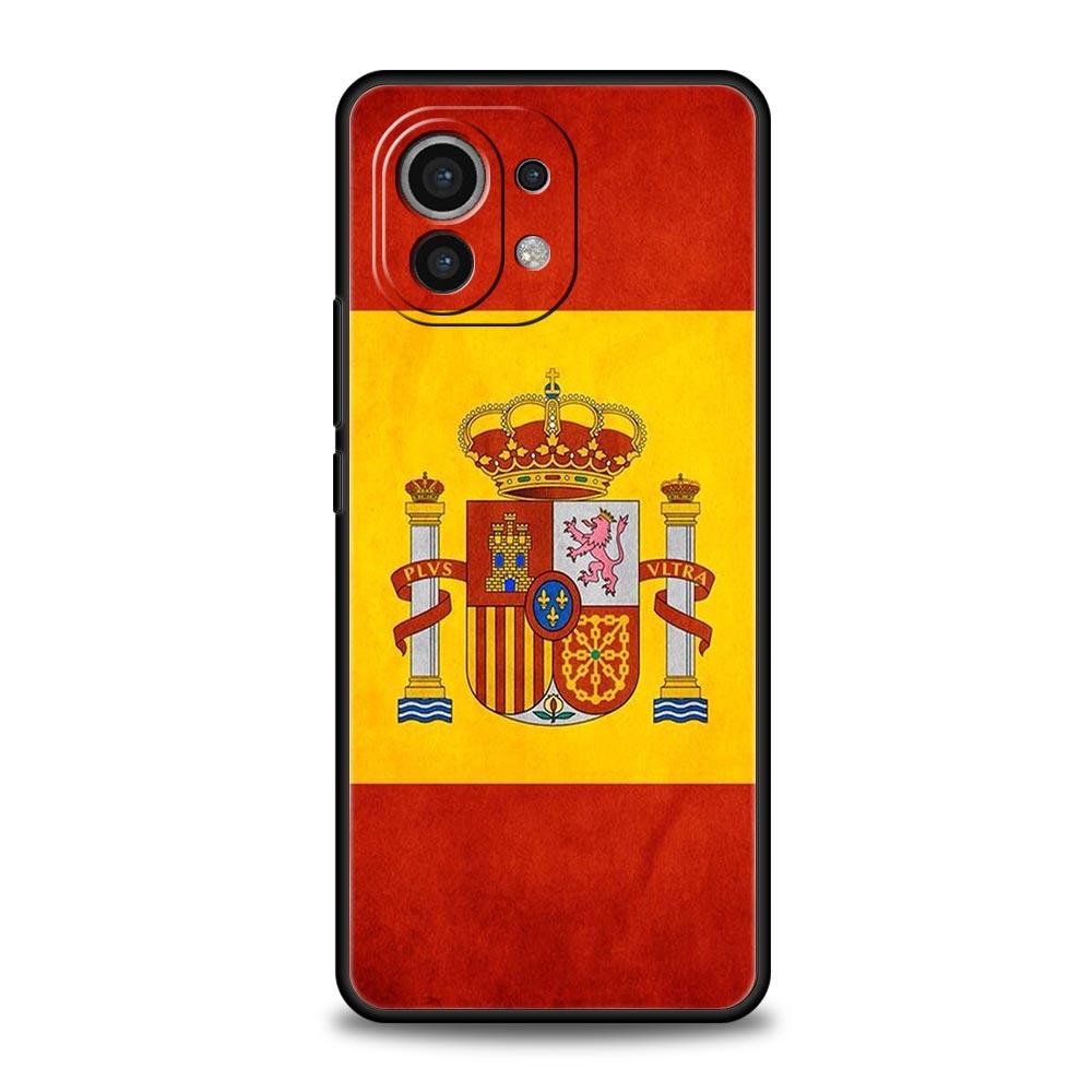 Spain Flag Phone Case For Xiaomi 14 13T 12T Pro 12 13 11 Ultra Mi Note 10 Lite 10T 5G 11X Pro 11T 11i 9T Soft Silicone Cover