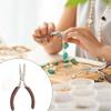 5’ Handmade Nickel Plated Jewellery Pliers DIY Tools Pointed Nose Round Diagonal Cutting For Making Multifunction Coffee Colour