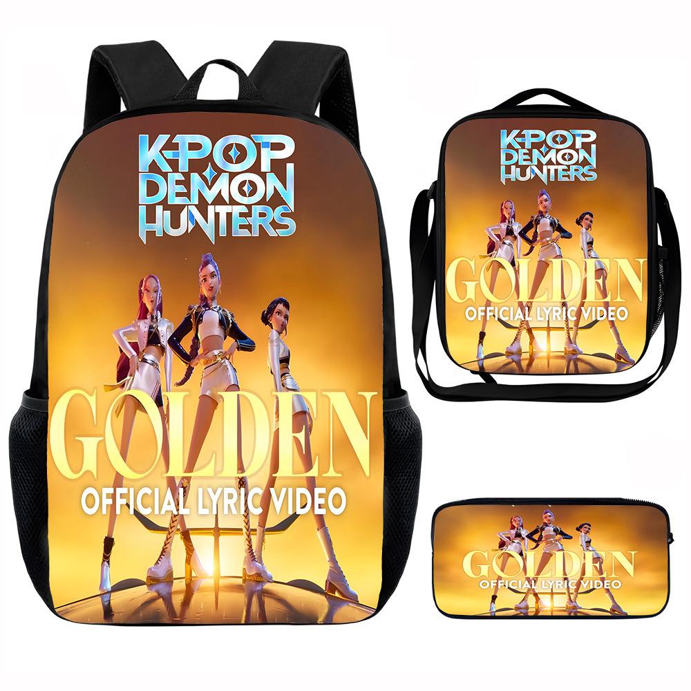 K-Pop Hunter Magic Girls New Children's Backpack DIY Customizable Unisex Student Bag Kindergarten Double Shoulder Cute Cartoon