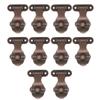 10Pcs Wood Box Furniture Buckle Clasp Lock Vintage Buckle Latches Decorative Hasp Latches for Case Drawer Cabinet
