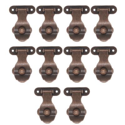 10 Stück Holzbox Möbel Schnalle Verschluss Schloss Vintage Schnallen Riegel Dekorative Riegel für Kiste Schublade Schrank