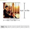 Shower Curtain Set Featuring a Romantic Anime Couple Inspired by Warner Bros for Valentine'S Day, Designed for a Magical Schoo