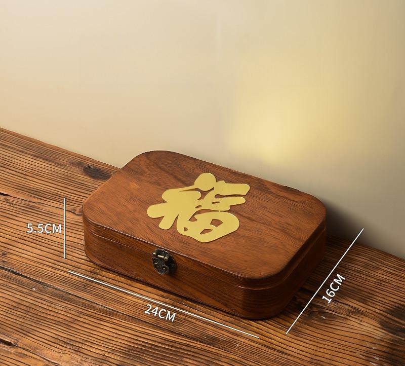 

Desktop Earrings Rings Collection Box Wooden Crafts Crabapple Flowers Glass Jewelry Cosmetics Miscellaneous Storage Box Gift