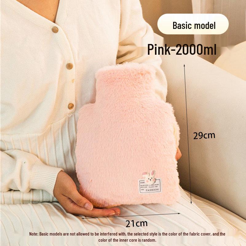 2000ml Plush Cartoon Hot Water Bottle and Hand Warmer