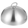 Stainless Steel Cooking Lid 28Cm Steak Cover Dome Handle Anti Oil Splashing Cover Metal Cloche Food Cooking Tool for Restaurant