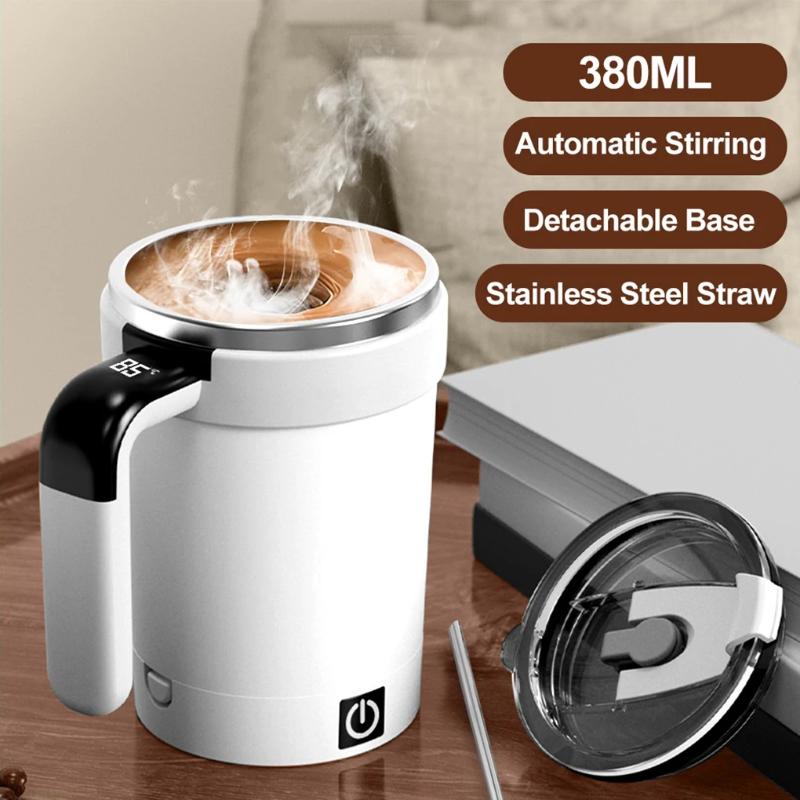 Smart Temperature Control Stirring Cup - Portable Auto-Mix for Coffee, Protein Shakes & Drinks